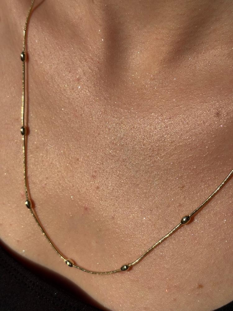 Top Zincir Gold Kolye