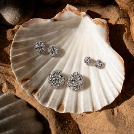 Taşlı Silver Küpe Set
